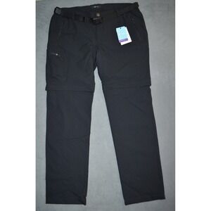 MIER Men's Hiking Pants Convertible Zip Off Lightweight Quick Dry Black 2XL